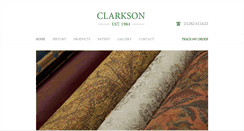Desktop Screenshot of clarksontextiles.co.uk