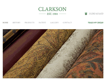 Tablet Screenshot of clarksontextiles.co.uk